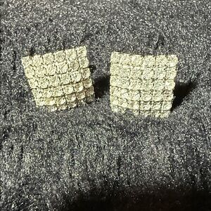 Elegant Silver rhinestone cufflink